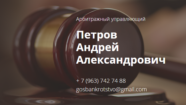 Логотип АРБИТРАЖНЫЙ УПРАВЛЯЮЩИЙ ПЕТРОВ АНДРЕЙ АЛЕКСАНДРОВИЧ - БАНКРОТСТВО ЮРИДИЧЕСКИХ ЛИЦ, ИНДИВИДУАЛЬНЫХ ПРЕДПРИНИМАТЕЛЕЙ, ГРАЖДАН.